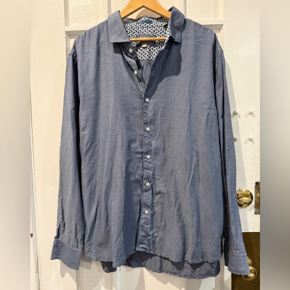 Ted Baker Charcoal Casual Button-Down Shirt